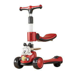 巴布豆滑板车儿童1一3-6一12岁宝宝小男女孩踏板可坐可骑滑溜溜车