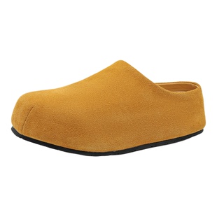 勃肯鞋男款真皮老钱风懒人一脚蹬增高半拖鞋复古通勤全包穆勒鞋