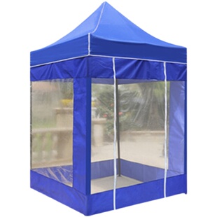 户外摆摊帐篷雨棚防风防雨用冬季保暖小型室内平顶冬天透明阳光房