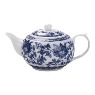 茶壶功夫茶具经典青花瓷陶瓷单壶中式白瓷客厅水壶泡茶釉下彩复古