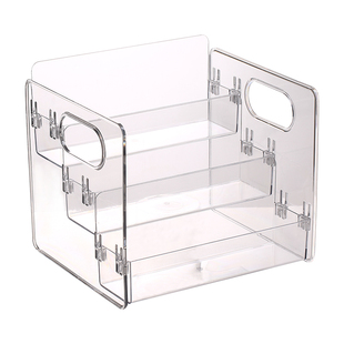 桌面化妆品收纳盒亚克力透明学生宿舍护肤品梳妆台分层整理置物架