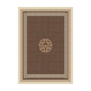 新中式地垫入户门垫定制家用客厅地毯进门玄关脚垫大门口垫子防滑