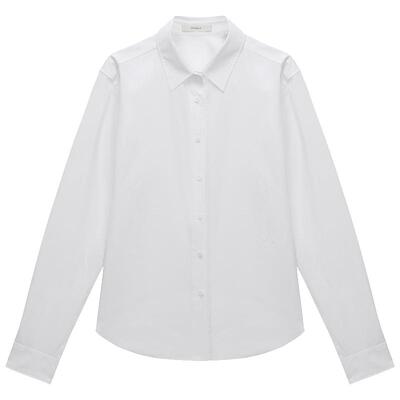 OCHIRLY欧时力翻领纯棉长袖衬衫