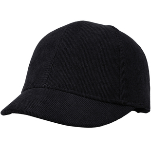 德西纳短檐帽子男户外灯芯绒鸭舌帽秋冬款四季短帽檐休闲女棒球帽