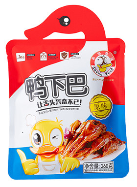 初旭精装鸭下巴260g原味香辣鸭下巴鸭头温州特产卤味休闲小吃零食