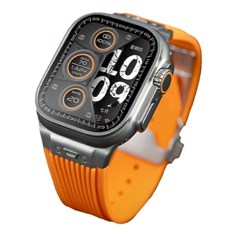 适用applewatchultra表带金属