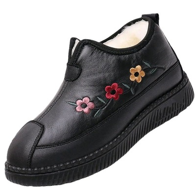 2025新款老北京棉鞋女冬季妈妈鞋加绒中老年奶奶棉鞋防滑软底防水