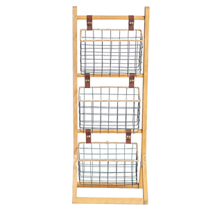 书架落地置物架卧室实木收纳架不占空间可移动零食架子报刊架多层