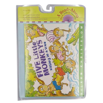 【附音频CD】五只小猴子在树上 英文原版绘本 Five Little Monkeys Sitting in a Tree book 原版进口英语书籍