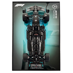 奔驰AMGF1迈凯伦P1积木车上墙相框背景板挂墙42171机械组42172