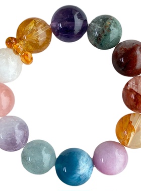 原创天然多宝大颗粒水晶