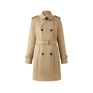 【无氟防水】Eland衣恋经典时尚风衣女宽松休闲外套2026春季新款