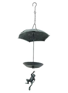 Sungmor铸铁青蛙布施喂鸟器