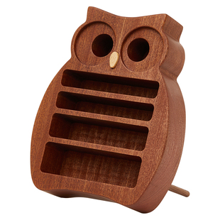 实木口红收纳盒梳妆台桌面化妆品唇釉粉饼化妆刷大容量置物架