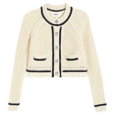 ba&sh棉开衫圆领外搭针织