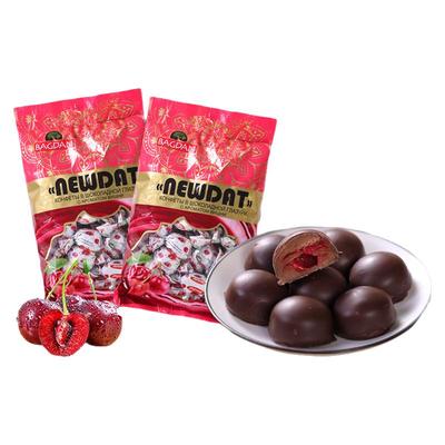 买1送1樱桃味巧克力夹心糖500g