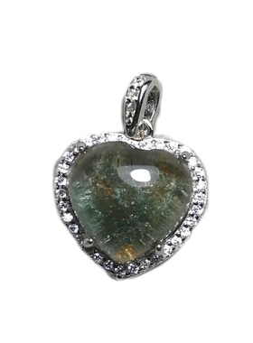 天然幽灵爱心吊坠/魔盒彩幽灵