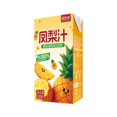 百乐洋凤梨汁学生饮品