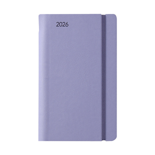 2026年绑带日程本带笔插年历每日计划本48K软皮随身本小本子小号便携口袋商务日历工作笔记本记事本子批发