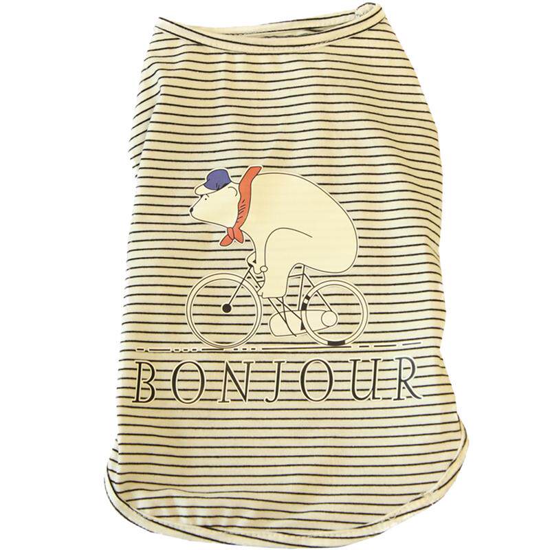 狗衣服春夏装可爱小白熊纯棉狗背心薄款泰迪衣服夏季猫咪宠物衣服