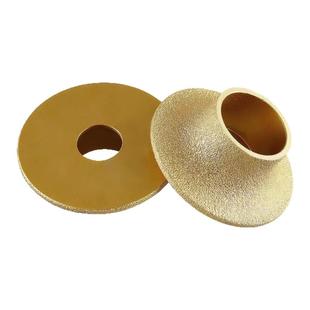 石材磨边轮法国边大理石英石瓷砖倒圆角修边钎焊金刚石角磨机磨头