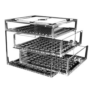 定制底滤缸干湿分离盒抽屉式防溢流上过滤滴流盒雨淋盒鱼缸过滤盒