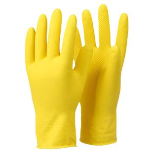 韩国进口家务清洁橡胶手套防水胶皮手套短款薄厨房洗碗洗衣服耐用