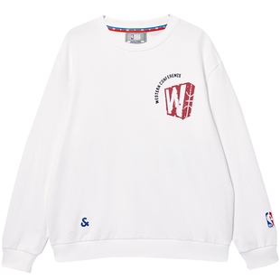 杰克琼斯男装NBA联名落肩袖宽松卫衣长袖时尚球队图案印花款秋冬