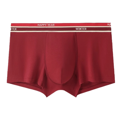 六只兔子本命年大红色男士内裤