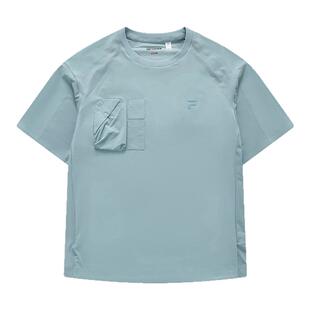 Fila/斐乐夏季新款男子户外休闲潮流运动宽松短袖T恤T11M421104A