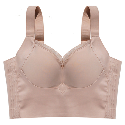 小胸聚拢显大收副乳矫正外扩下垂舒适无钢圈调整型粉底液隐形内衣