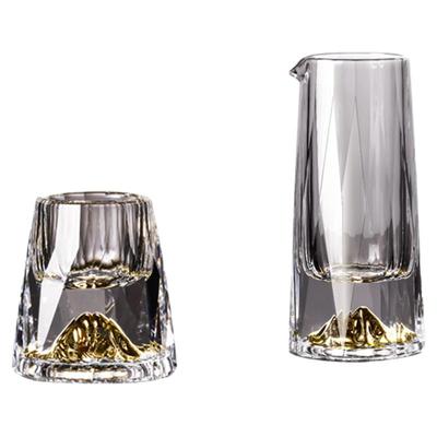 轻奢高级感金山白酒杯套装