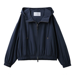 M*x M*ra同款26春【记忆料/高密轻柔/消音/色织】连帽/短风衣外套