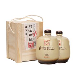 古越龙山绍兴黄酒十年陈封坛私藏半干型花雕酒2.5L坛酒礼盒装