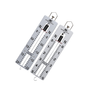 演示测力计2N5N弹簧秤学生用平板测力计测量力的大小和物体的重量初高中物理力学实验演示器材教学仪器
