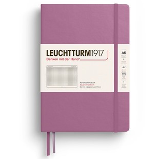 leuchtturm1917德国灯塔笔记本日记事本子简约手帐文具方格横线空白点格无酸纸硬面商务会议礼物中开A5多巴胺