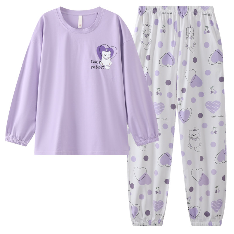 测试推荐弘丹芬女纯棉睡衣