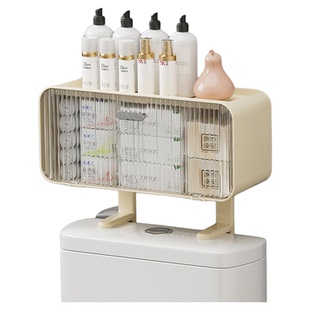 免打孔浴室卫生间置物架马桶上方收纳柜厕所壁挂式马桶架储物柜