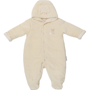 英国natures purset宝宝连体衣婴儿秋冬加棉爬服婴儿连体哈衣冬季