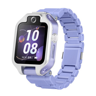 适用于华为儿童手表5XPro表带新款磁吸闪扣腕带智能电话手表5X替换带ALA-AL10男女学生加长手表链夏季配件