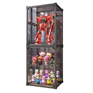 手办展示柜模型积木高达适用乐高桌面透明摆件陈列盲盒收纳置物架