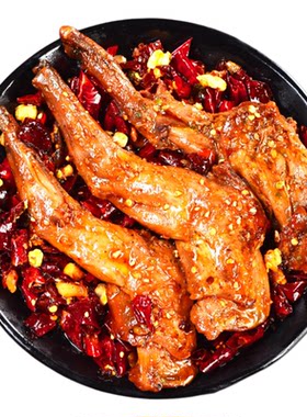 双流老妈兔头旗舰店一整只新鲜兔肉麻辣兔腿冷吃兔零食四川特产