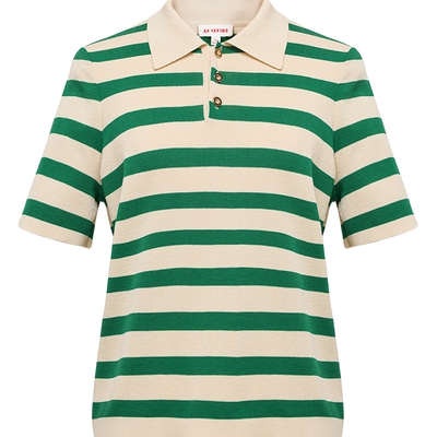 EP雅莹减龄活力条纹POLO衫