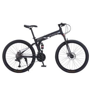 凤凰山地折叠自行车成人男女铝合金车架软尾双减震变速越野单车