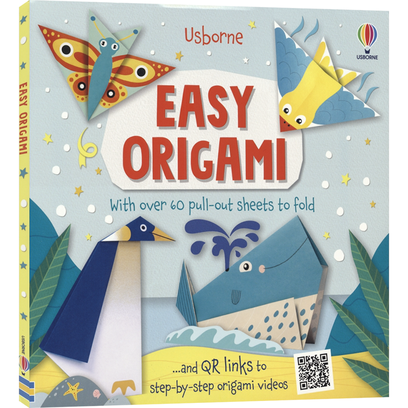 Usborne Easy Origami 尤斯伯恩 手把手教你艺术折纸 动物篇 益智活动 趣味手工DIY 艺术活动 独立思考 专注力 英文原版进口书