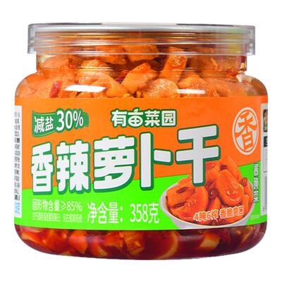 有亩菜园香辣萝卜干开胃下饭菜酸豆角罐装酱菜麻辣黄瓜大罐装咸菜