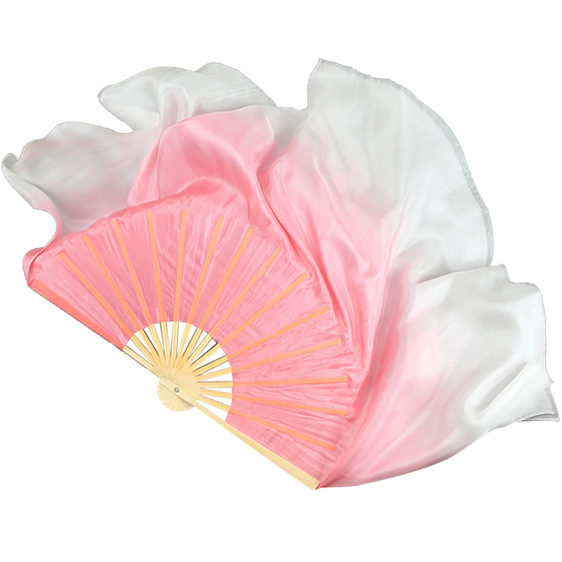 西厢寻他舞蹈扇子渐变粉色扇子
