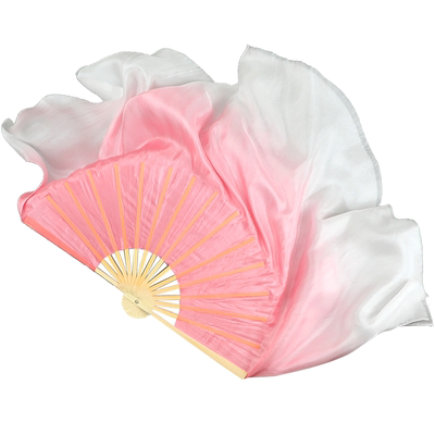 西厢寻他舞蹈扇子渐变粉色扇子