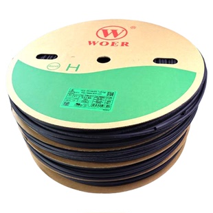 沃尔3倍不带胶热缩套管单壁三倍收缩套管绝缘套管UL环保无卤阻燃