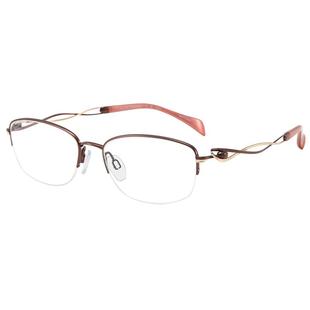 【自营】CHARMANT夏蒙眼镜线钛超轻商务优雅半框近视眼镜架XL2925